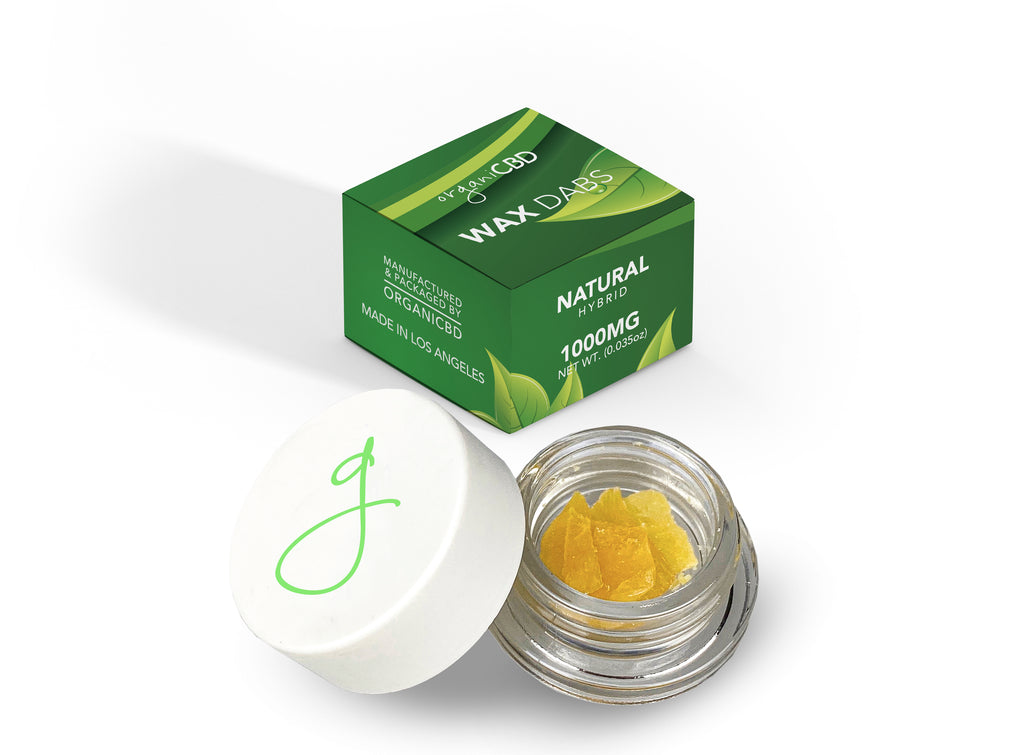 Natural hemp CBD wax dabs made from hemp.
