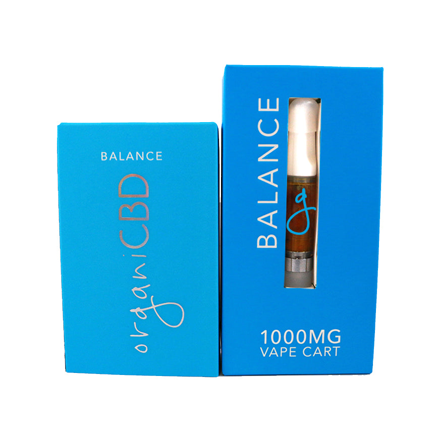 CBD Vape Pen with AVD ceramic cartridge and retail box packaging.
