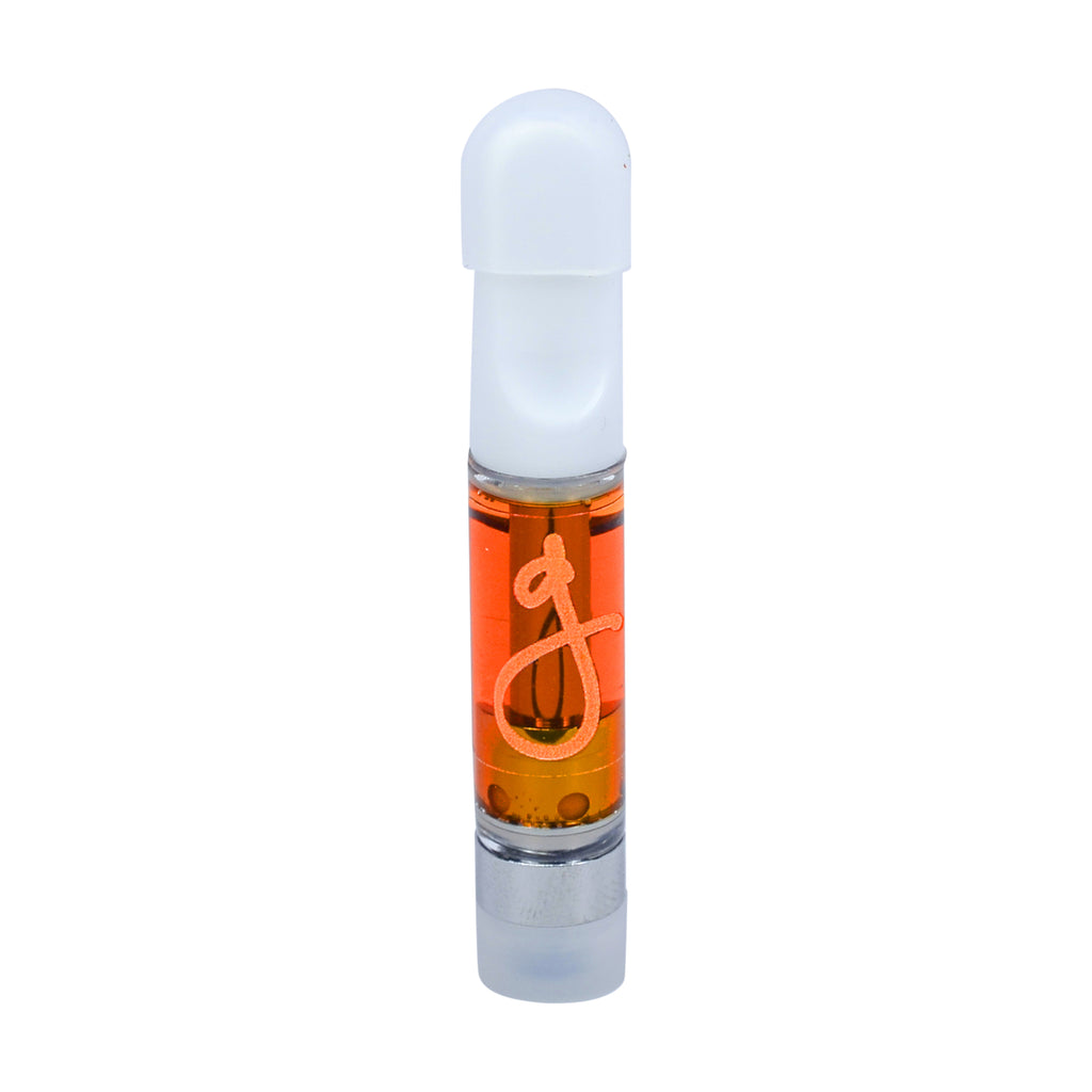 Create CBD vape pen cartridge on white background.